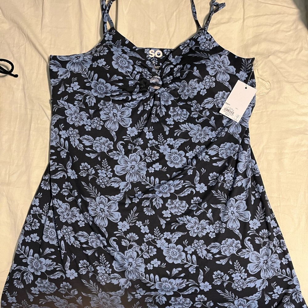 Sundress, SO brand, L, Blue floral